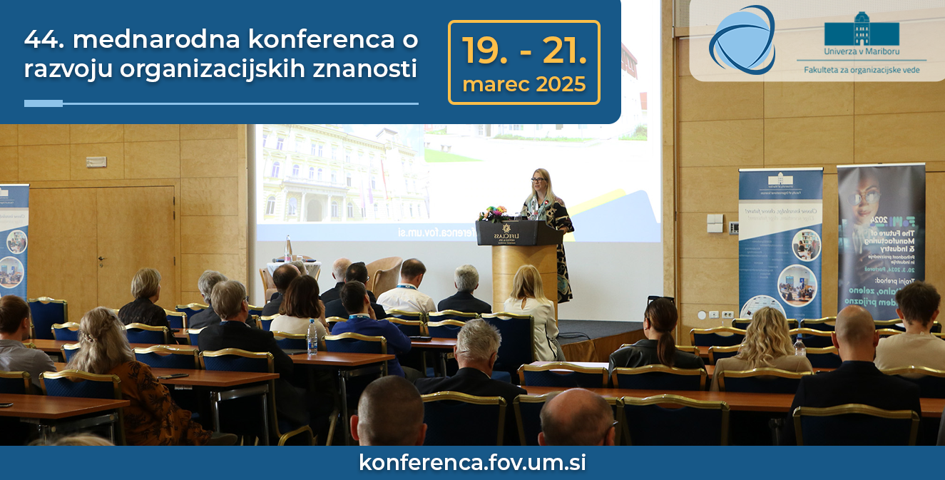 Najava 44. konference o razvoju organizacijskih znanosti 2025 / 19. – 21. marec